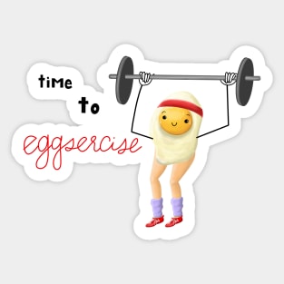 Eggsercise Sticker